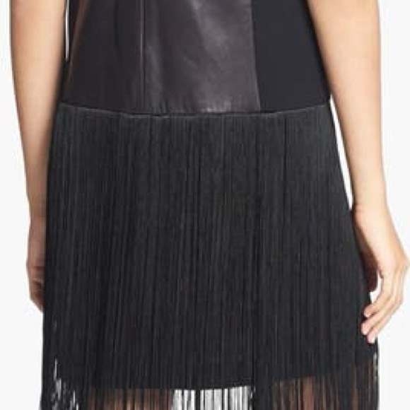 🎉4X HOST PICK🎉 Rag & Bone “Corina” Lambskin Leather Fringe Dress - Picture 9 of 10